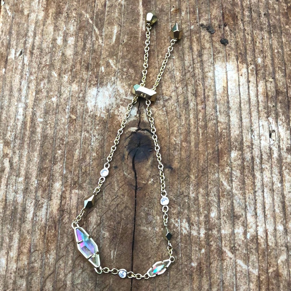 Kendra Scott Gold & Iridescent Stone Bracelet